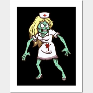 Zombie Nurse Posters and Art